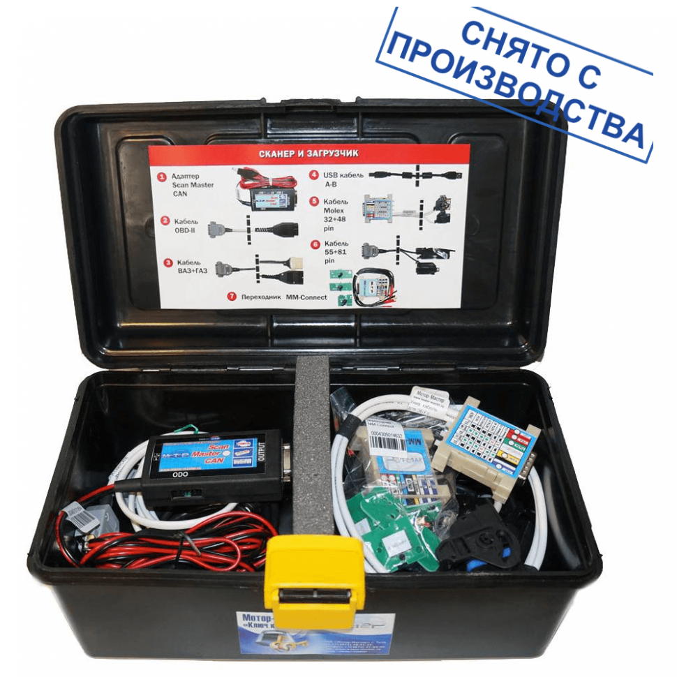Диагностический сканер Scan Master CAN (с кабелем Molex) + Лицензии