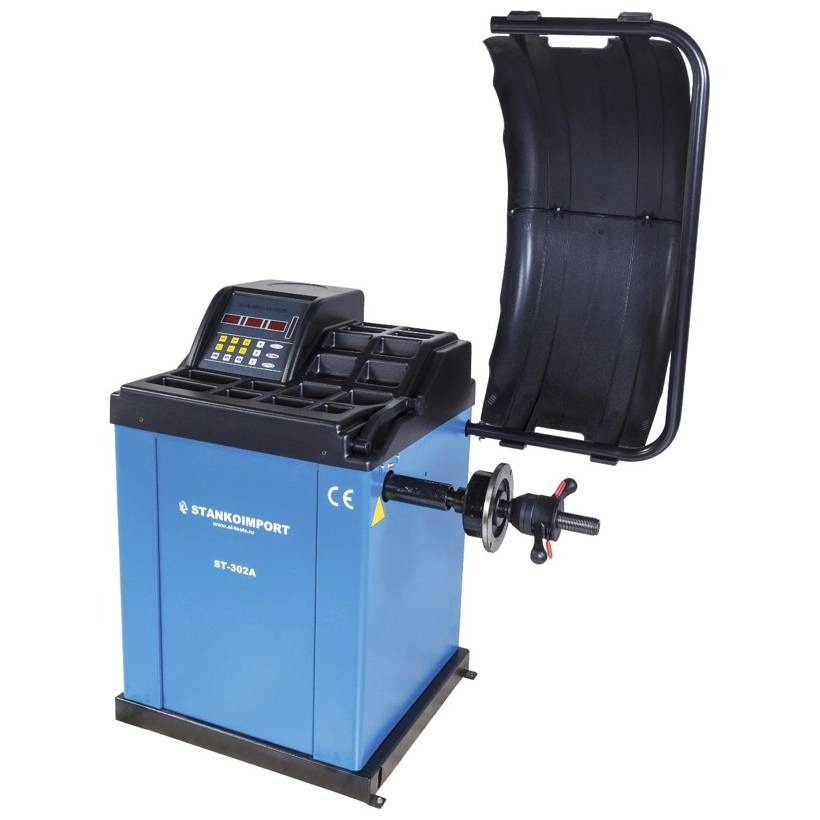 Балансировочный стенд СТАНКОИМПОРТ ST-302A полуавтоматический (10"-24") 220В