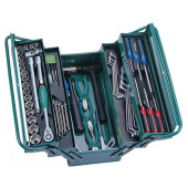 Набор инструментов универсальный (торцевых головок 1/2"DR 10-32 мм, ключей 6-22 мм, угловых ключей 1,5-10 мм и отверток) JONNESWAY C-3DH203, 66 предметов