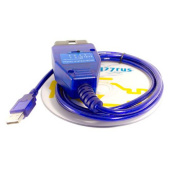 Диагностический адаптер K-line с переключателем по линиям (чип FTDI)