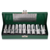 Набор головок торцевых глубоких Jonnesway S04HD411S 1/2"DR, 10-24 мм, 11 предметов
