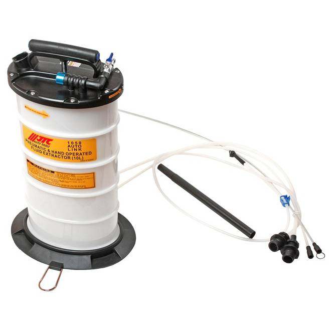 Приспособление для откачки технических жидкостей с ручным и пневматическим приводом JTC-1050