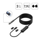 Промышленный защищённый USB видеоэндоскоп iCartool IC-V801-2, 3м, 1920x1080, 2 камеры