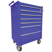 Тележка инструментальная синяя Ombra OTT47B-R, 7 полок