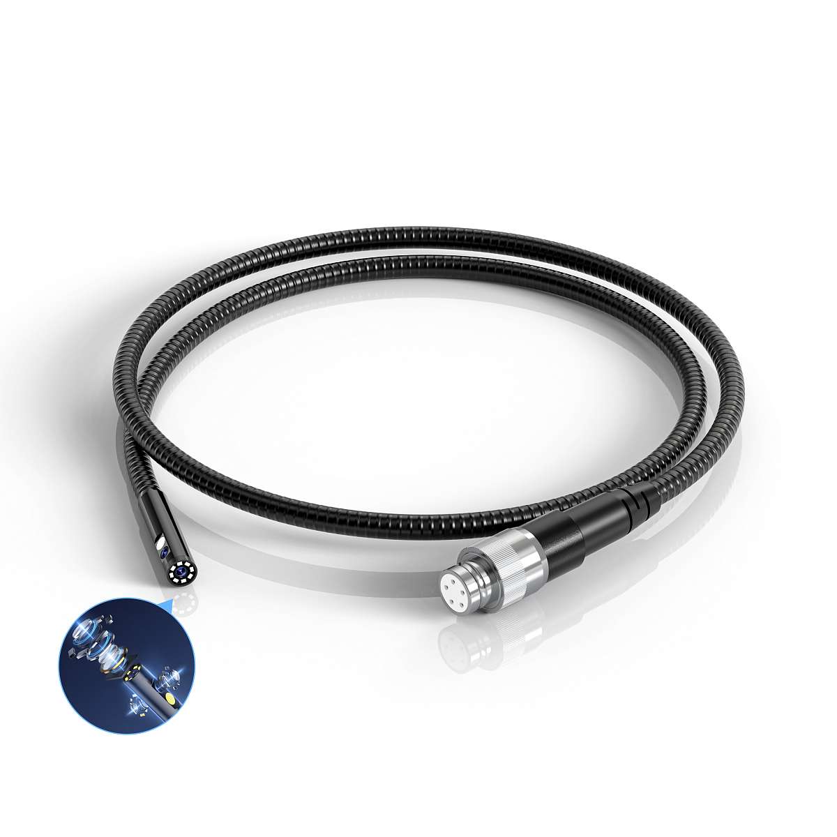 Зонд для видеоэндоскопа iCartool IC-V116A, 3 камеры, 1м, 8 мм iCartool IC-VP11680-5P