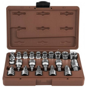 Набор головок торцевых TORX и насадок с вставками-битами OMBRA 953222, 22 предмета