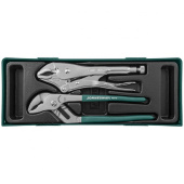 Набор инструмента JONNESWAY P2710SP - переставные клещи и ручные тиски, 2 предмета (ложемент)