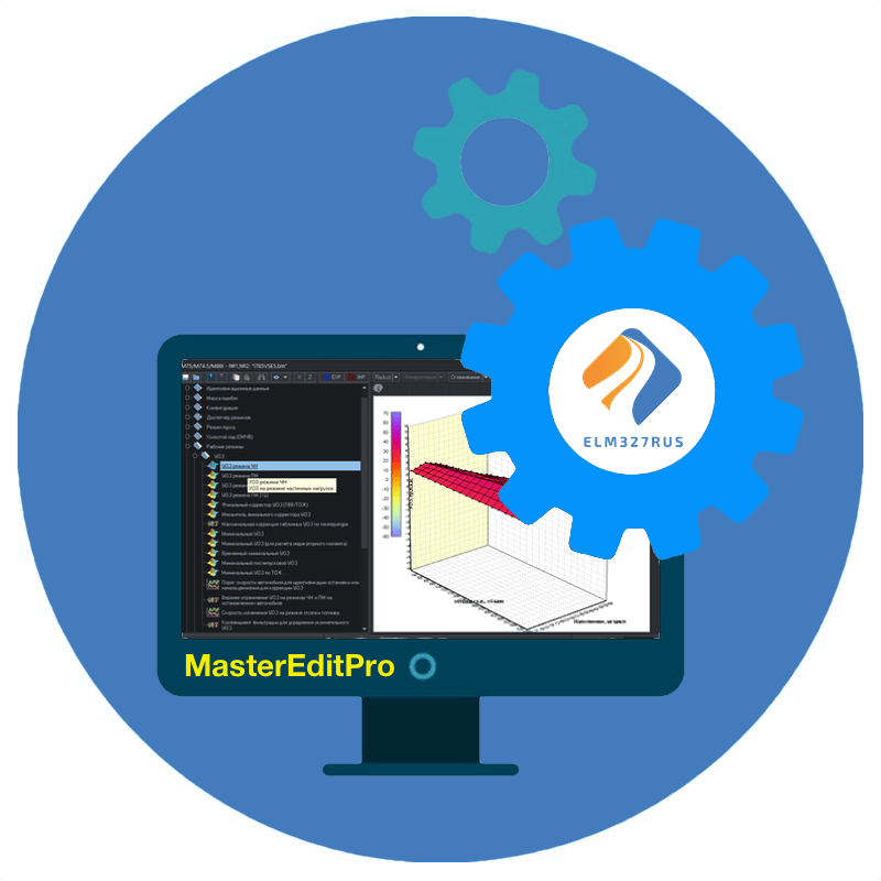 Регистратор ВАЗ М74.5/М75/M86I(ПО Ителма) для MasterEditPro