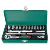 Набор головок торцевых Jonnesway S04H2118S 1/4"DR, 4-13 мм, 18 предметов