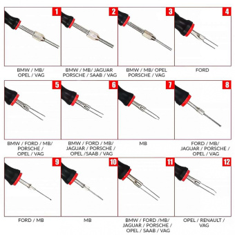 Набор для разъединения электроконтактов 23 предмета Car-Tool