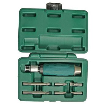 Ударная отвертка с битами Jonnesway SL 8,10мм PH# 2,3 36мм и PH# 2,3 80мм, 7 предметов