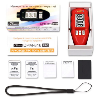 Толщиномер CARSYS DPM-816 Pro красный