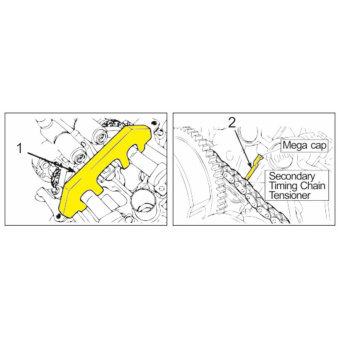 Набор фиксаторов для установки фаз ГРМ (Ford 3.5, 3.7, 4.0L) JTC-4460