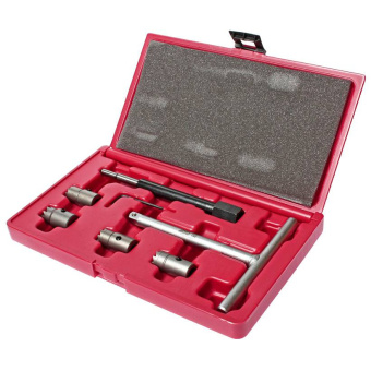 Набор инструментов для притирки седел форсунок дизельного двигателя в кейсе JTC-4771, 7 предметов