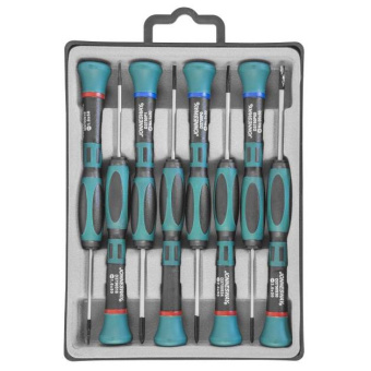 Набор отверток Jonnesway для точной механики, 50 мм, 8 предметов