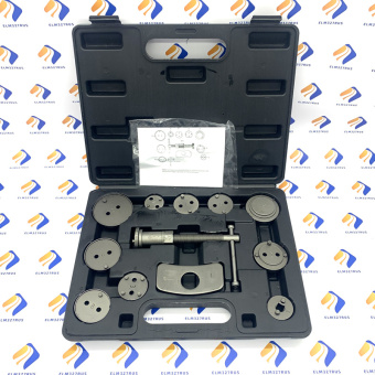 Приспособление для возврата поршней цилиндров дисковых тормозов в наборе Thorvik ACPTK12, 12 предметов