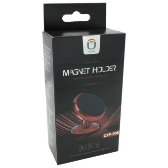 Автодержатель на шарнирной ножке магнитный красный