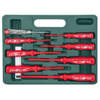 Набор отверток Jonnesway стержневых диэлектрических, 8 предметов