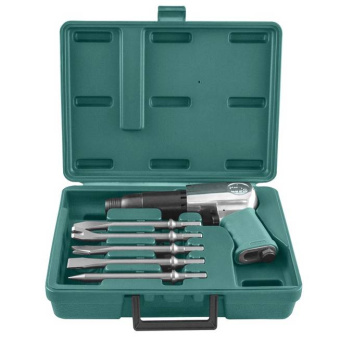 Набор молоток пневматический Jonnesway JAH-6833HK 2100 уд/мин., патрон H10, с насадками, 8 предметов