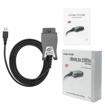 Диагностический адаптер Vgate vLinker FS ELM327 для Ford FORScan HS/MS-CAN