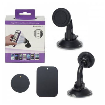 Автодержатель магнитный на шарнирной ножке с присоской