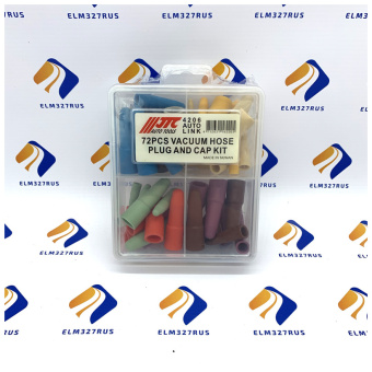 Набор заглушек и колпачков (3мм, 4мм, 6мм, 8мм, 9мм, 11мм, 12мм), 72 предмета, JTC-4206