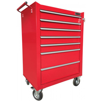 Тележка инструментальная красная Ombra OTT47R-R, 7 полок