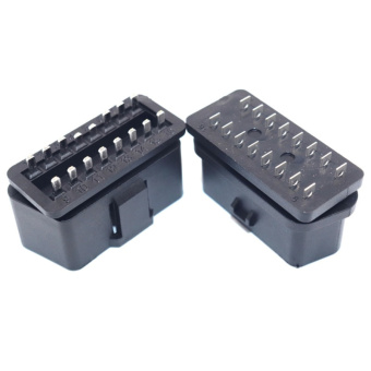 Корпус адаптера (переходника) OBD2 папа-мама с пинами разборный