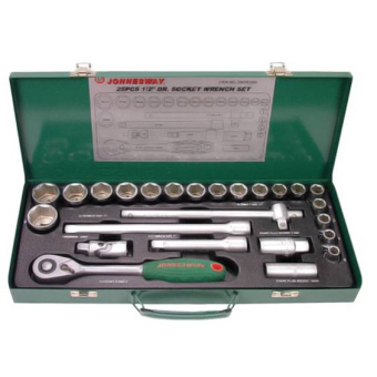 Набор головок торцевых Jonnesway S04H4125S 1/2"DR, 10-32 мм, 25 предметов