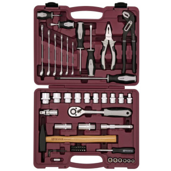 Набор инструментов универсальный Thorvik UTS0077MP, 77 предметов c головками торцевыми MultiProf