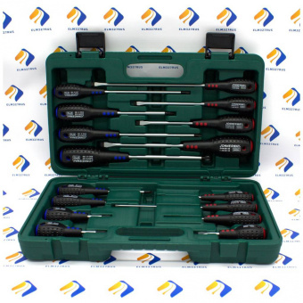 Набор отверток стержневых Jonnesway FULL STAR, 16 предметов