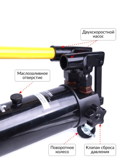 Трубогиб гидравлический со встроенным насосом 1/2” - 2”, 13 т Car-Tool CT-13122