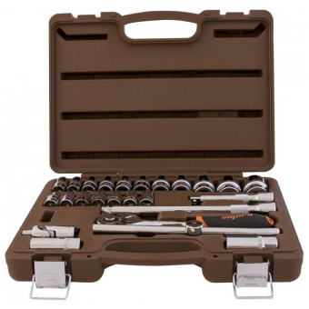 Набор головок торцевых с аксессуарами OMBRA 911225 1/2"DR, 8-32 мм, 25 предметов