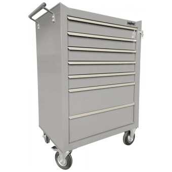 Тележка инструментальная серая Ombra OTT47G-R, 7 полок