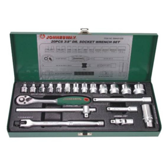 Набор головок торцевых Jonnesway S04H3120S 3/8"DR, 6-23 мм, 20 предметов