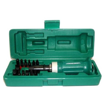 Ударная отвертка Jonnesway SL 5,6,8,10,12мм PH# 1,2,3,4 Hex 4,5,6,8, 14 предметов