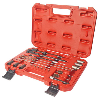 Набор инструментов для восстановления и очистки посадочных мест форсунок JTC-4262 в кейсе