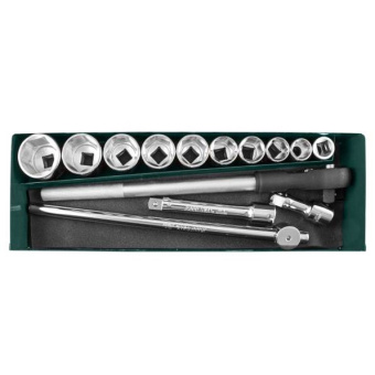 Набор головок торцевых Jonnesway S04H6115SA 3/4"DR, 22-50 мм, 15 предметов