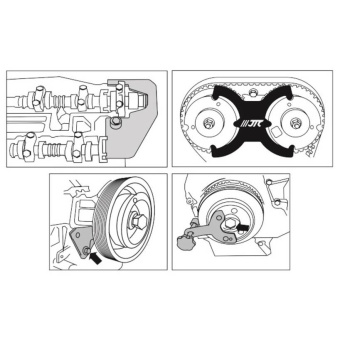 Набор фиксаторов коленвала и распредвала (Volvo, двигатель Т4, Т5) JTC-4153