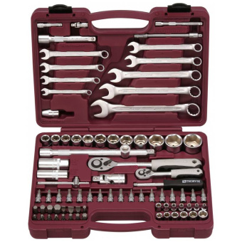 Набор инструментов универсальный Thorvik UTS0082MP 1/4", 1/2"DR с головками торцевыми MultiProf, 82 предмета