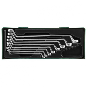 Набор ключей накидных JONNESWAY W23108SP 75 градусов, 6-22 мм, 8 предметов (ложемент)