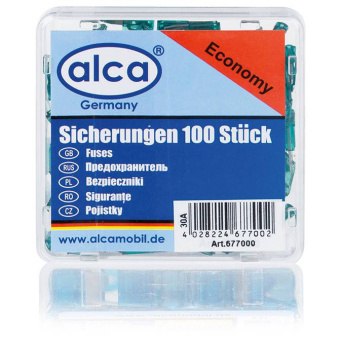 Предохранители флажковые мини Alca, 30 А, 100 штук