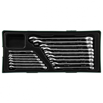 Набор комбинированных ключей JONNESWAY W26116SP 6-24 мм, 16 предметов (ложемент)