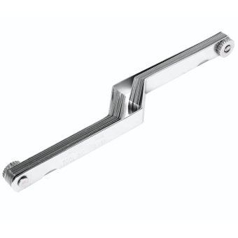 Набор щупов изогнутых двойной для измерения зазора (0.127-0.762мм; 0,005"-0,03") 26 лезвий JTC-4291