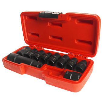 Набор головок специальных 1/2", 3/8" 5-гранных и RIBE (10шт) JTC-4918S