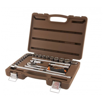 Набор головок торцевых с аксессуарами OMBRA 911224 1/2"DR, 8-32 мм, 24 предмета
