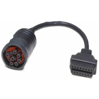 Переходник Cummins (КАМАЗ, КАВЗ, ПАЗ) Deutsch J1939 9 pin - OBD2