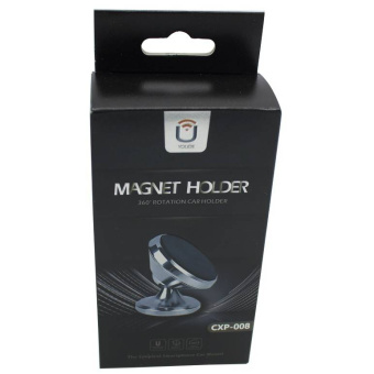 Автодержатель на шарнирной ножке магнитный серебристый