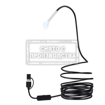 Видеоэндоскоп USB, 1Мп, 1280x720, 3,5м, 3.9мм зонд iCartool IC-V107