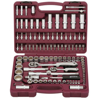 Набор инструментов универсальный Thorvik UTS0108/12 с 12-гранными торцевыми головками, 108 предметов
